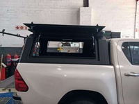 Vente en gros d'usine, couvre-caisse de camion pliable en alliage d'aluminium, hardtop, auvent pour Toyota HiLux REVO, coque de camping-car, hayon avec serrure