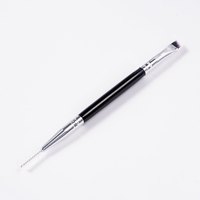 Pinceau à sourcils professionnel double embout ultra-fin et pinceau à cils super fin pour sourcils