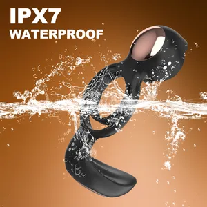 Miglior Silicone ritardo eiaculazione vibranti anello del cazzo rosa clitorideo stimolatore pene anello vibratore coppie adulti giocattoli del sesso per gli uomini - Product Image 3