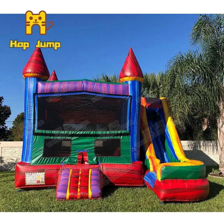 4 in 1 combo bounce house gonfiabile bounce house water slide combo commerciale mario brothers