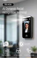 Terminal de Reconocimiento Facial con IA Independiente TM-AI36 de 4.3 Pulgadas, Sin Necesidad de Software, Máquina de Control de Acceso y Registro de Asistencia