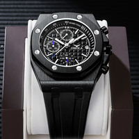 Montre de luxe pour homme de la marque ONOLA, montres à quartz multifonctionnelles de haute qualité, bracelet en silicone, montres en gros