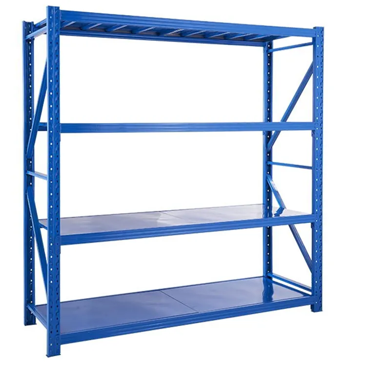 Storage Metal Rack Shelf For Blue Customized Steel Surface Milk Global Food Parts Protection Color