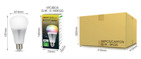 Ampoule LED FUT012 RGB+CCT 9W E26 E27 B22 AC100-240V 2700K-6500K 2.4G sans fil, ampoule LED intelligente pour la maison