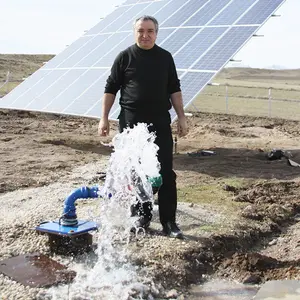 Anern derin kuyu güneş pompa yüksek basınçlı güneş su pompası sulama için