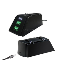 Vente en gros Station d'accueil à double support de charge sans fil pour manette de jeu PS4 Slim Pro Station de charge double Autres accessoires de jeu
