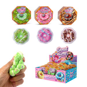 Novelty Borax Free Stretch Pressure Relief Toy Food Pretend Play Cute Soft DIY Donut <b>Slime</b> Squeeze Toy - Product Image 2