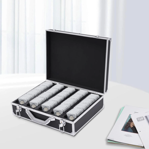 Estuche de Aluminio Negro con Capacidad para 100 Soportes para Monedas PCGS NGC - Product Image 5