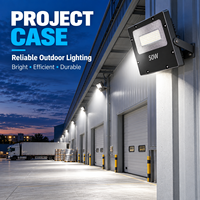 Projecteur LED 100W 150W 200W Lampe de sécurité extérieure à haute luminosité et à économie d'énergie