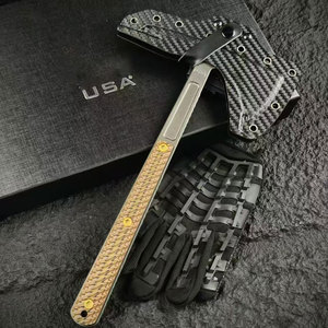 ขวานเอาตัวรอดกลางแจ้ง DC53 - เครื่องมือเหล็กกล้าเต็มรูปแบบสำหรับการเอาชีวิตรอดในป่า ความแข็งสูง ใช้กำจัดสิ่งกีดขวาง พกพาสะดวกสำหรับการตั้งแคมป์ - Product Image 6