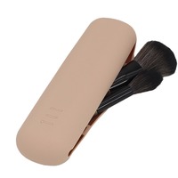 Porte-brosse de maquillage de voyage en silicone Petite pochette cosmétique magnétique Organisateur Fermeture magnétique Trousse de toilette pratique Trousse de maquillage