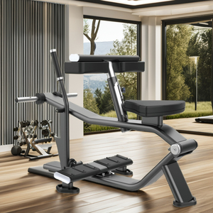 Machine d'extension des jambes en cuir de haute qualité, antidérapante, résistante à l'usure, à charge par plaques, pour soulevé de mollets assis, Life Plate L-8062 Haute Qualité L - Product Image 1