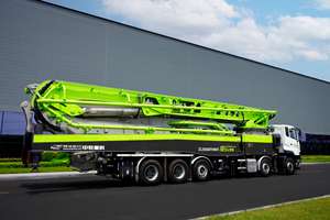 Preiswerter Zoomlion 70m 70X-6RZ Bauvorhaben lkw-montierte mobile Betonpumpe mit Ersatzteilen - Product Image 4