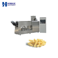 Ligne de production de pâtes entièrement automatisée 500 kg/h, extrudeuse industrielle de macaroni, usine d'extrusion de pâtes et de macaroni