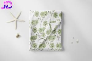 Tissu en coton peigné tissé à motif floral, design professionnel, pour vêtements, chemises et costumes légers et transparents, écologiques et biologiques, pour filles - Product Image 2