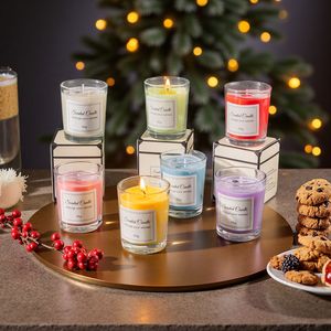 Candele Profumate in Cera di Soia in Barattolo di Vetro Personalizzato, Etichetta Privata di Lusso, Decorazione per la Casa, <span class=keywords><strong>Regali</strong></span> <span class=keywords><strong>Personalizzati</strong></span>, Candele Aromatiche Artigianali - Product Image 4