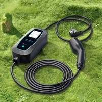 Chargeur portable EV intelligent 3,5 kW 16A J1772 à écran tactile avec Wi-Fi, câble de 5 m, pour la recharge quotidienne à domicile – Meilleures ventes