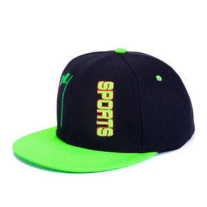 OEM tùy chỉnh thiết kế hai màu sắc Kem chống nắng thiết kế Snapback cap phẳng vành thêu Cha mũ - Product Image 2