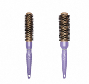 Brosse à rouler professionnelle G Handle avec baril en céramique, poignée en caoutchouc antidérapante et poils de sanglier pour démêler et coiffer les cheveux bouclés - Product Image 2