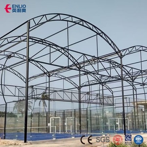 Enlio - Toit <span class=keywords><strong>de</strong></span> terrain <span class=keywords><strong>de</strong></span> padel panoramique avec éclairage <span class=keywords><strong>LED</strong></span> personnalisé, garantie 5-8 ans, finition galvanisée à chaud pour clubs sportifs <span class=keywords><strong>de</strong></span> marque - Product Image 5