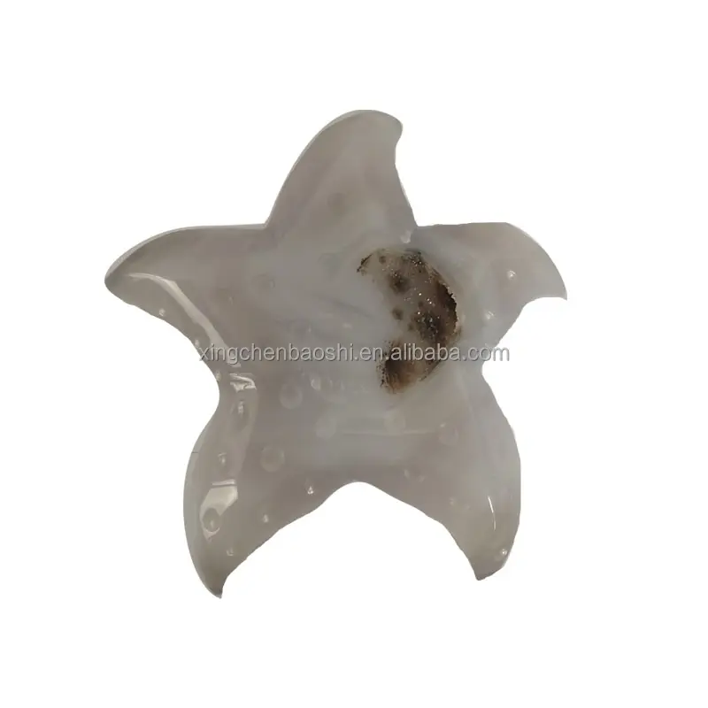 Cristal d'agate de Reiki de haute qualité, 1 pièce, géode naturelle sculptée à la main, étoile de mer, décoration de maison, vente en gros