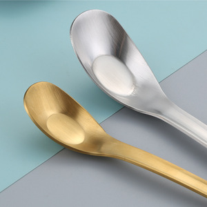 Cuchara profunda de acero 304 con mango largo, cuchara para alimentar bebés, uso doméstico, regalo creativo - Product Image 2