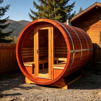 Sauna a Botte Tradizionale in Legno di Cedro/Hemlock Canadese per Esterni, Vendita al Dettaglio/Ingrosso