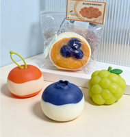 NOUVEAU Jouet Squishy réaliste en forme de biscuits et crêpes, en silicone souple à texture moelleuse, jouet anti-stress pour enfants, adultes et bureau