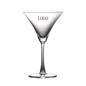 Wholesale custom long stem cocktail international cocktail/martini glass lead-free glass party cup
