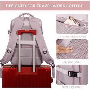 Flight Approved 17 Inch Large Capacity Travel <b>Backpack</b> <b>Women</b> Carry on Luggage <b>Backpack</b> for Business College - Product Image 4