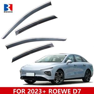 Déflecteurs de vent chromés pour vitres latérales de voiture, pare-pluie et pare-soleil pour MG D7 2023, AIR SHELTER AUTO PARTS - Product Image 2