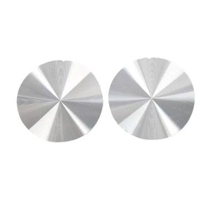Factory custom anodized <b>CD</b> pattern aluminum <b>label</b> round sun grain metal nameplate wholesale - Product Image 1