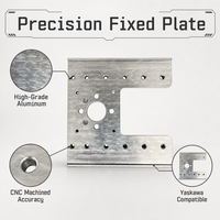 Haotewei Robot Suction Cup Vacuum Nozzle Mounting Plate Spare Part 6061 Aluminium Alloy for Solar Cell Tabber Stringer Welding