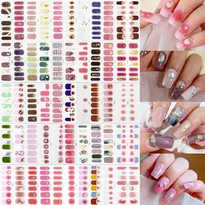 14 bandes d'autocollants pour ongles en gel d'automne, couverture complète, motif <span class=keywords><strong>léopard</strong></span>, bandes d'autocollants pour ongles, fabrication d'<span class=keywords><strong>art</strong></span> d'ongles DIY - Product Image 4