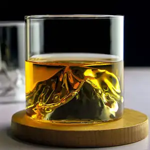 Verre à whisky Fuji personnalisé, brun à la main, 170ml, 350ml, supports japonais, livraison gratuite