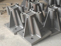 Support d'ancrage de grue en acier Q355B épais avec revêtement antirouille, série universelle QTZ pour montage sur tour de construction en hauteur