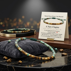 Pulsera de Piedras Naturales con Cuentas para Mujer, Joyería Apilable de Cristales Curativos, Regalos Boho Hechos a Mano para Ella en su Cumpleaños - Product Image 1