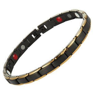 Bracelet Bio Magnétique <span class=keywords><strong>Gourmette</strong></span> de Guérison des Chakras, <span class=keywords><strong>Bijou</strong></span> Mantra Yoga Premium, Thérapie Santé et Mode pour Femme - Product Image 1