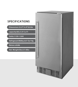 BC-85B Hicon, Nuevo Diseño, Refrigerador Integrado de 82L, Refrigerador de Cocina, Refrigerador Doméstico con Compresor - Product Image 3