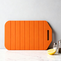Planche à découper en silicone enroulable, tapis de découpe flexible pour la cuisine, la maison, le camping portable