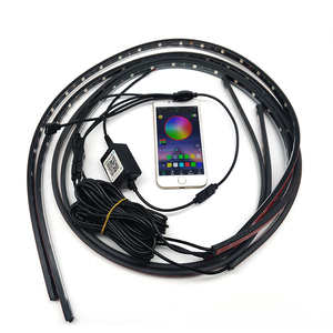 ชุดไฟ LED RGB 5050 จำนวน 4 ชิ้น สำหรับติดใต้ท้องรถยนต์ ระบบไฟนีออนสร้างบรรยากาศ - Product Image 2