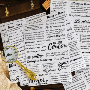 8 feuilles par paquet d'autocollants vintage découpés à l'emporte-pièce Murphys Daily Series 6 sélections de matériel anglais sur le thème de l'amorçage - Product Image 4