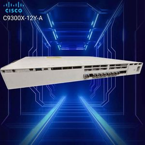 Cisco C9300X-12Y-A สวิตช์ไฟเบอร์ความเร็วสูง 25G 12 พอร์ต Layer3 มีสินค้าพร้อมส่ง ของแท้ใหม่แกะกล่อง SNMP C9300X-12Y-A - Product Image 2