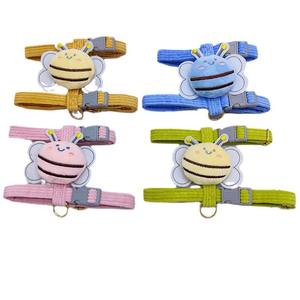 Bee Set rompi kucing & anjing motif H, Set <span class=keywords><strong>Harness</strong></span> anjing dan kucing, rompi & tali untuk anjing kecil, kucing, bisa disesuaikan - Product Image 1