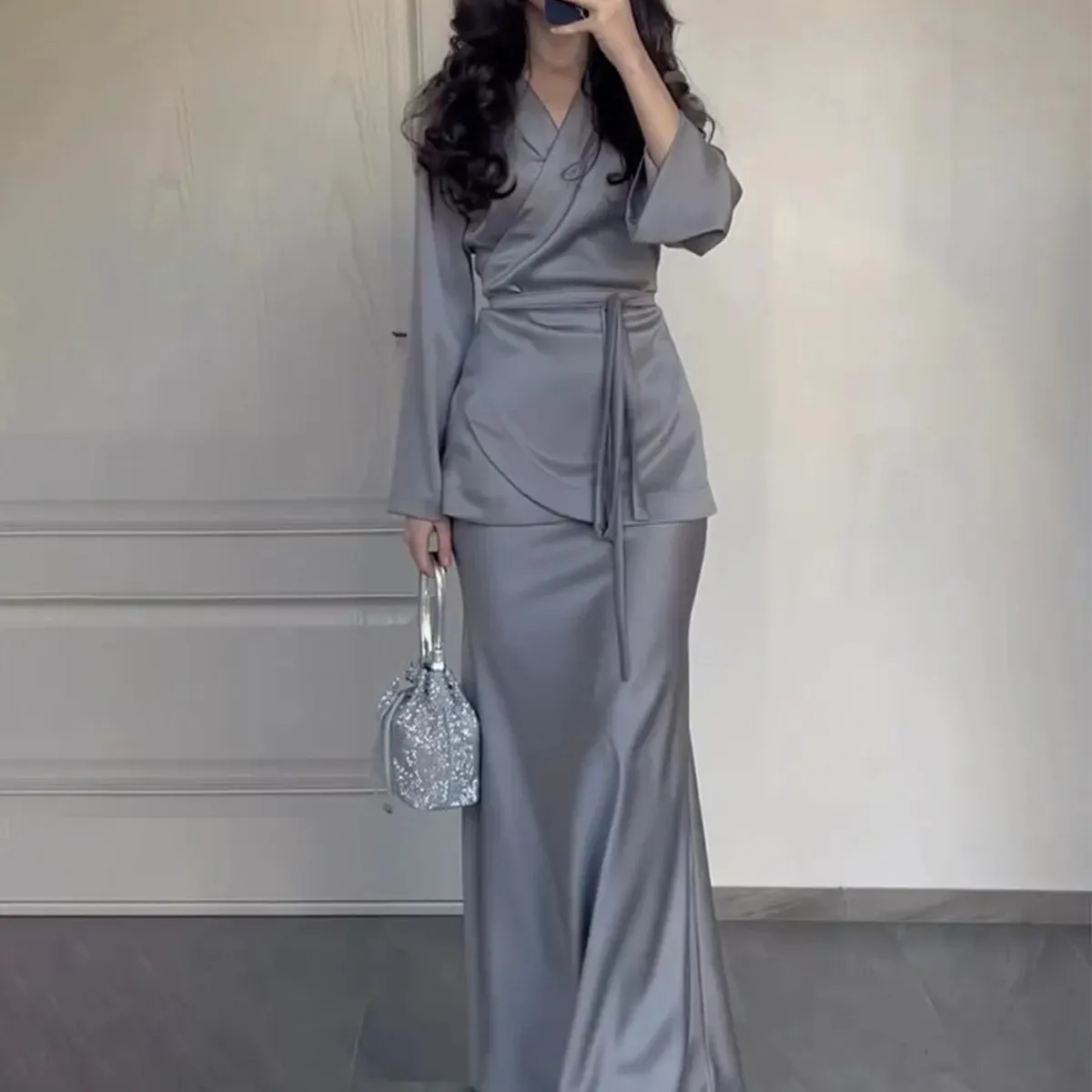 GX 2024 Дубай, арабское платье с длинным рукавом, с длинным рукавом, вечернее модное элегантное вечернее платье для женщин
