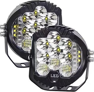 Foco reflector de 14 cm, 5 pulgadas, 50W, <span class=keywords><strong>Combo</strong></span> IP67 DC 10-30V, color amarillo ámbar, luz LED de trabajo, venta directa de fábrica - Product Image 5