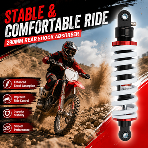Amortisseur arrière de moto de 290 mm, ressort de suspension adapté aux scooters, karts, quads, UTV, motos, motocross, <span class=keywords><strong>pocket</strong></span> bikes - Product Image 2