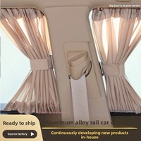 Rideaux de voiture en fibre de polyester style minimaliste à rail, protection solaire et isolation thermique, 70*39cm, vente en gros, Ningbo