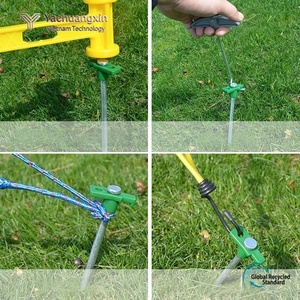 Estacas para Tienda de Campaña de Acero Inoxidable de 13 Pulgadas con Mango de Plástico, para Uso en Todas las Estaciones - Product Image 5