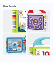 ITTL jouets éducatifs Machine d'apprentissage de l'anglais livre de 108 mots avec 3 Modes d'apprentissage livre sonore d'activité pour enfants